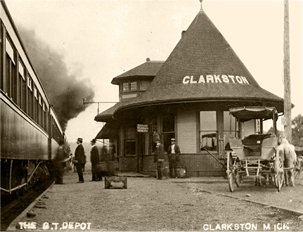 The Depot - Old photo of Clarkston Historical District